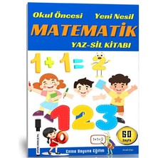 Enine Boyuna Eğitim Okul Öncesi Yeni Nesil Matematik Yaz-Sil Kitabı