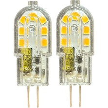 Avarson (2 adet) OSAKA 12VOLT 3W Sarı Işık (3000K) G4 Duylu LED Kapsül Ampul