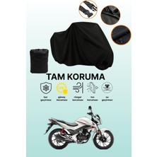 Dokaca Siyah Honda Cb 125 F Uyumlu Motor Branda, Koruyucu Örtü, Motosiklet Brandası
