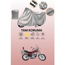 Dokaca Gri Falcon Comfort 180 Uyumlu Motosiklet Brandası, Koruyucu Örtü, Motor Branda