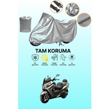 Dokaca Gri Sym Maxsym 600I Abs Uyumlu Motosiklet Brandası, Koruyucu Örtü, Motor Branda