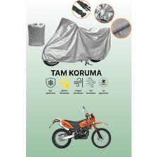 Dokaca Gri Yuki YK250GY-7 Izci Uyumlu Motosiklet Brandası, Koruyucu Örtü, Motor Branda