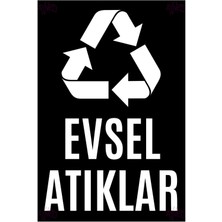 Hayg Equipment Renk Kodlu Geri Dönüşüm Tabela Seti – Evsel, Plastik, Cam, Metal ve Kağıt Atık Levhaları