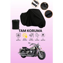 Dokaca Siyah Yamaha Wild Star Xv 1600 Uyumlu Motor Branda, Koruyucu Örtü, Motosiklet Brandası