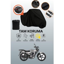 Dokaca Siyah Arka Çanta Uyumlu Rks RK125-R Uyumlu Motosiklet Brandası, Koruyucu Örtü