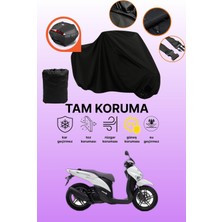 Dokaca Siyah Arka Çanta Uyumlu Yamaha Xenter 150 Uyumlu Motosiklet Brandası, Koruyucu Örtü