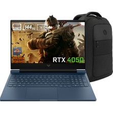 Hp Victus 16-S1023NT Amd Ryzen 7-8845HS 9Z795EA FR126 40-Gbddr5 4 Tbssd RTX4050 6gb 16.1 Inç 144Hz Full Hd Yok (Free Dos) Gaming Laptop + Çanta