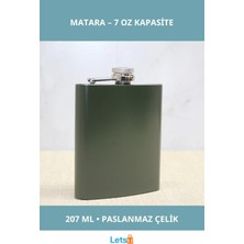 Letsii Haki Paslanmaz Çelik Sızdırmaz 7 Oz Matara