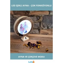 Letsii LED Işıklı Sihirli Ayna Çerçeve Fotoğraf ve Ayna Funky Tasarım