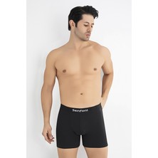 REN 5'li Erkek Siyah Uzun Paça Modal Boxer, %45 Modal, %45 Pamuk, %8 Elastan