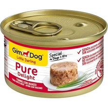 İsmiyle Al Gimdog Pure Delight Jöleli Parça Etli Ton Balıklı ve Biftekli Yetişkin Konserve Köpek Maması 85 gr