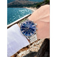 Leerybee Gümüş Renk Çelik Kordon Erkek Kol Saati Abiye Kardeşe Sevgiliye Babaya Hediye Doğum Günü