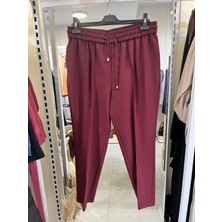 Yusuf Özdemir 1360 Beli Lastikli Pantolon Bordo