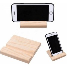 Mikasso Ahşap Telefon Tutucu Telefon Standı Kahverengi Ahşap