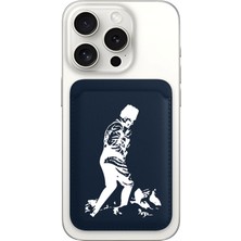 Nurdic iPhone 11 12 13 14 15 16 17 Pro Max Plus Air Magsafe Mıknatıslı Lacivert Kartlık Atam Izindeyiz