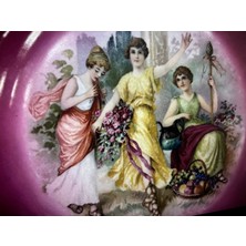 TT Schumann Bavaria Porselen Duvar Tabağı 26,5 cm Çapında