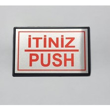 MCM Group Push - Itiniz Yönlendirme Tabelası Yapışkanlı Büyük Boy 13 x 8 cm