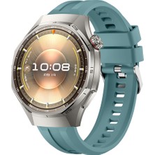 Sneezy Huawei Watch Gt6 Pro 46MM Ile Uyumlu Spor Silikon Metal Tokalı Soft Saat Kordonu