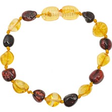 Gumush Bebek Damla Kehribar Bileklik