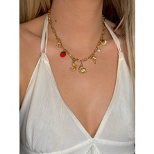 Youes Jewelry 316L Çelik Charmlı Sallantılı Kolye