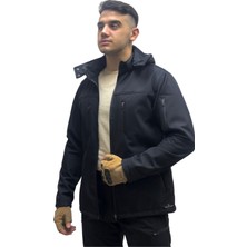 Polviton Softshell Içi Polarlı Su ve Rüzgar Geçirmez Taktikal Ceket
