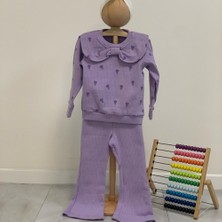 Dereff Mor Fiyonklu Bebe Yakalı Raporlu Takım