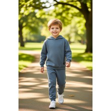 PayBuy Erkek Çocuk Kapüşonlu Sweatshirt ve Eşofman Altı Iki Parça Takım Konforlu Günlük Giyim Kaliteli