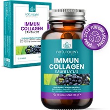 3 Adet  Naturagen Kolajen Immun Sambucus(Karamürver)- 30 Tablet - Immune Assist