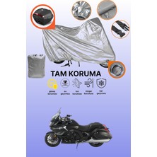 Dokaca Gri Mondial 150 Mr Uyumlu Motosiklet Brandası, Koruyucu Örtü, Motor Branda