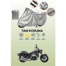 Dokaca Gri Rks Cruiser 250 Uyumlu Motosiklet Brandası, Koruyucu Örtü, Motor Branda