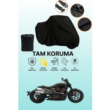 Dokaca Siyah Harley-Davidson Sportser S Uyumlu Motor Branda, Koruyucu Örtü, Motosiklet Brandası