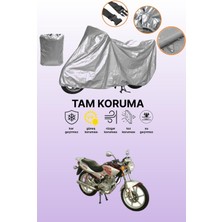 Dokaca Gri Asya As 150-12 Uyumlu Motosiklet Brandası, Koruyucu Örtü, Motor Branda