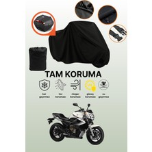 Dokaca Siyah Arka Çanta Uyumlu Yamaha Xj 6 Uyumlu Motosiklet Brandası, Koruyucu Örtü