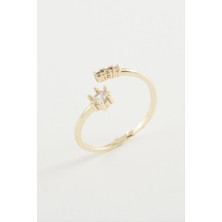 Gümüş Takıcım Zirkon Taşlı Yüzük