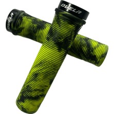 Ovela Scooter & Bisiklet Uyumlu Alyanlı Desenli Elcik 135MM Sarısiyah Ergonomik ve Güvenli Tutuş