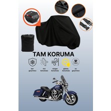 Dokaca Siyah Arka Çanta Uyumlu Harley-Davidson Dyna Switchback Uyumlu Motosiklet Brandası, Koruyucu Örtü