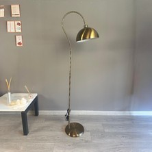 Bamyum Eskitme Renk Lambader Modern Dekoratif Metal Oturma Odası Çalışma Odası Zemin Lambası