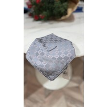 K. Cacharel Logolu Ipek Koton Jakar Eşarp Gri