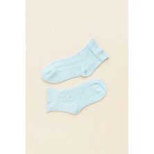 Katia & Bony Çocuk Bileği Fırfırlı Step Çorap Mavi