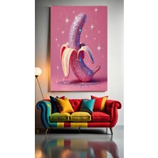 Diskocu Muz 2 Ev Duvar Salon Güzellik Salonu Ofis Dükkan Dekarasyon Kanvas Tablo