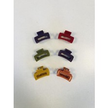 Aymeta Dikdörtgen Model 6 Adet Küçük Boy (4 Cm) Mandal Toka Seti