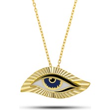 Gumush Gümüş Gold Gecenin Gözü Kadın Kolye