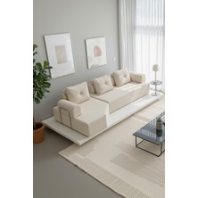 Branna Home Cardano Lüks Köşe Koltuk Salon L Koltuk Takımı Tamamen Sünger Modern Köşe Oturma Grubu