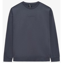 Skechers M Essential Crewneck Sweatshirt Erkek Gri Sweatshirt S2610015-3998