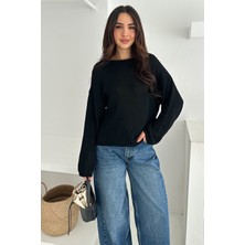 Noa Noa Kadın Omuz Açık Salaş Triko Kazak – Soft Elegance