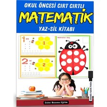 Enine Boyuna Eğitim Okul Öncesi Cırt Cırtlı Matematik Yaz-Sil Seti