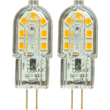 Avarson (2 adet) OSAKA 3W Sarı Işık (3000K) G4 Duylu LED Kapsül Ampul