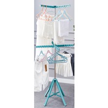 2 Adet  Arow 8 Kanatlı Katlanabilir Elbise Askısı