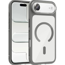 Apple iPhone 17 Air Kılıf M-Safe Şarj Özellikli Metal Kamera Çerçeveli Redclick Tiko Kapak