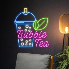 Bubble Tea Yazılı Bardak Neon Tabela